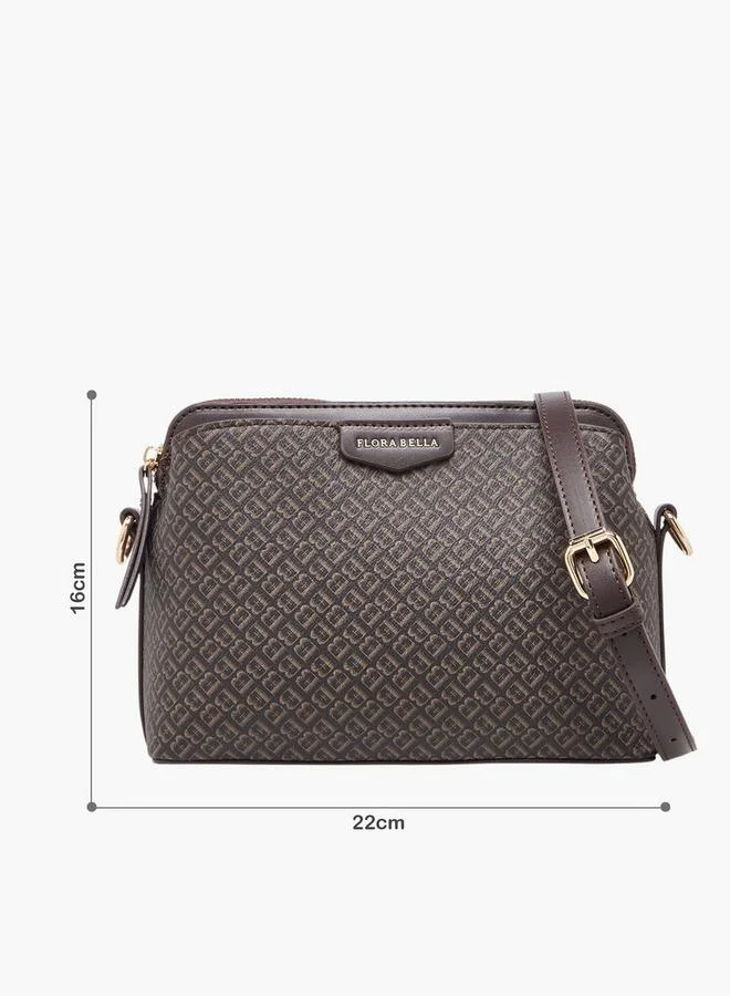 Flora Bella By Shoexpress Solid Crossbody Bag With Detachable Strap